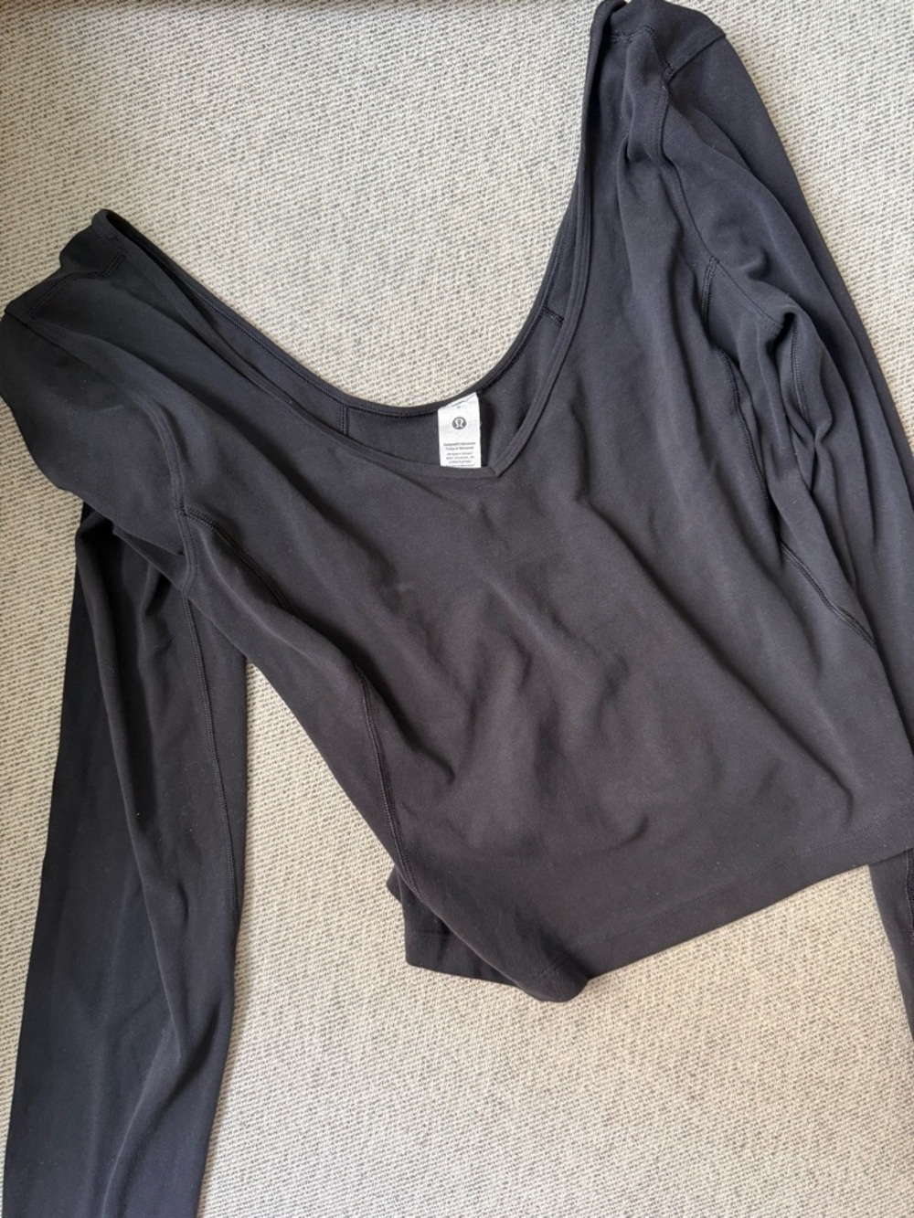 Lululemon Align Long Sleeve Tee Black Size 6